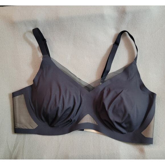 Honey Love Runway Cross Over Bra Size XL Undergarment GUC Black Comfort Lined - Picture 6 of 11